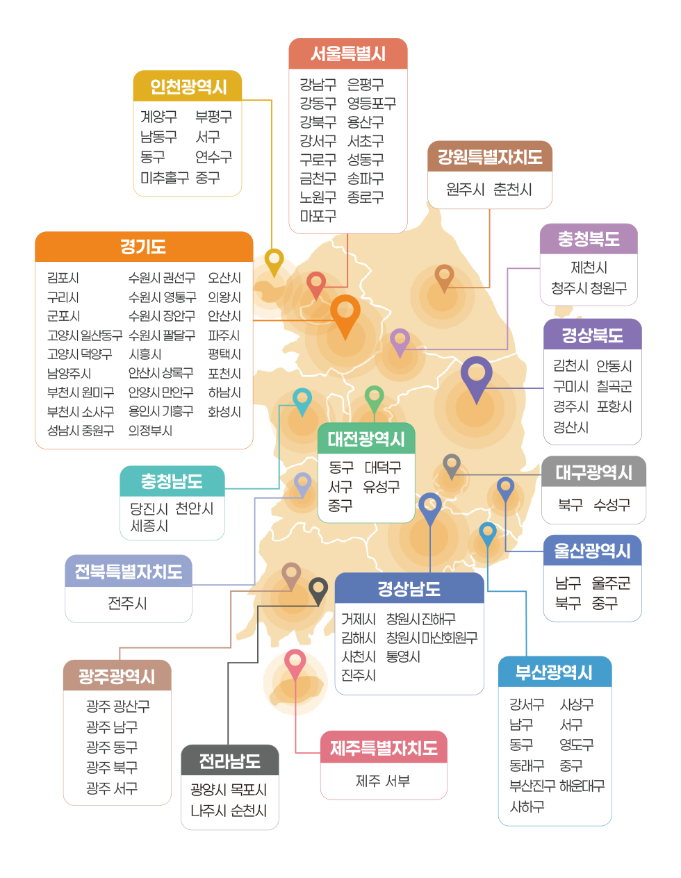 코코렌탈 지점현황