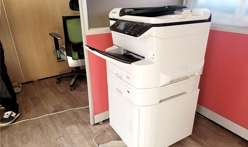 광주남구점 - 공사현장 Epson WorkForce Pro C8690 렌탈 설치