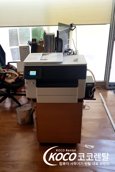 경남창원점 - A3 컬러 잉크젯복합기 HP7740 렌탈 설치