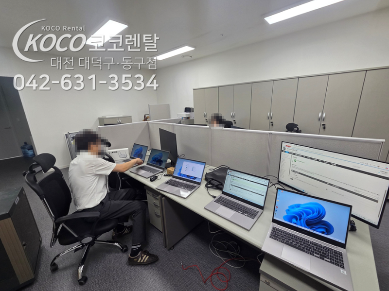 코코렌탈 대전 대덕구·동구점 [ 모델하우스 홍보관 ] 노트북, 데스크탑 대량 렌탈 설치